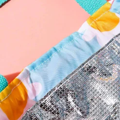 Discount Borsa Porta Pranzo Fantasia Fiori - Rosa Storage Box & Organizer