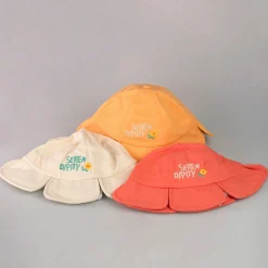 Outlet Kids Bucket Hat A Forma Di Fiore Color Corallo Accessori