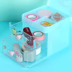 Discount Organizer Sanrio Azzurro Da Scrivania Con Cassettini Storage Box & Organizer
