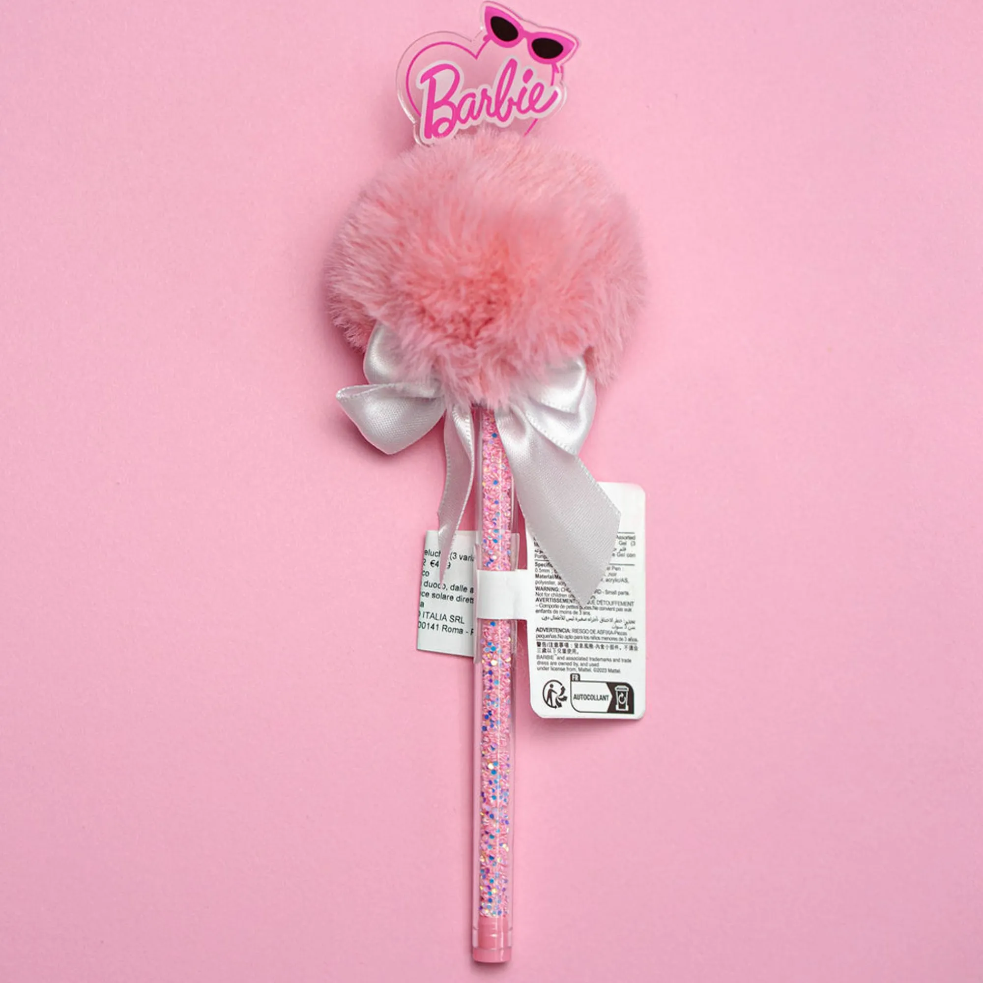 Hot Penna Gel Peluche Barbie (1Pz) Penne E Pennarelli