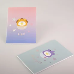 Clearance Quaderno Rilegato A Punto - Collezione Segni Zodiacali (A5) - (2Pz) Notebook