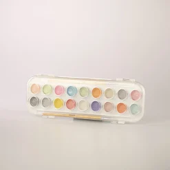 New Scatola Con 18 Acquarelli Penne E Pennarelli