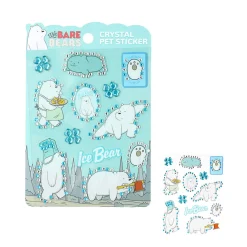 Stickers Con Brillantini Ice Bear - We Bare Bears We Bare Bears